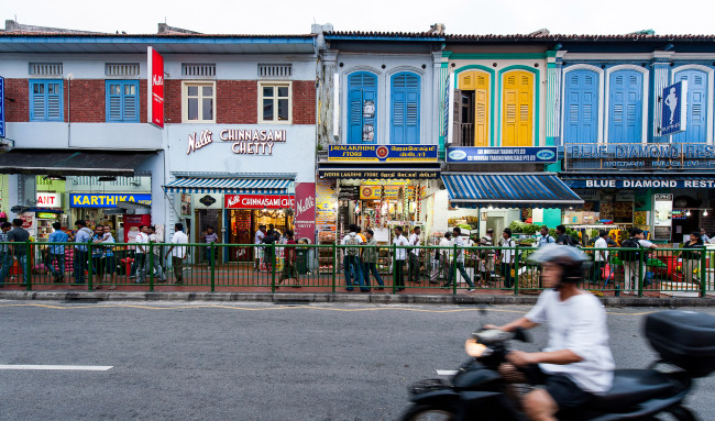 A row of shophouses in Singapore’s Little India (Singapore Tourism Board)