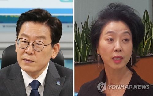 더불어민주당 이재명 경기도지사 후보(왼쪽), 배우 김부선 [연합뉴스DB]