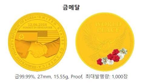 금 99.99%, 27㎜, 15.55g, Proof, 최대발행량 3,000장