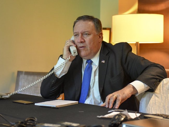 (Pompeo's official Twitter-Yonhap)
