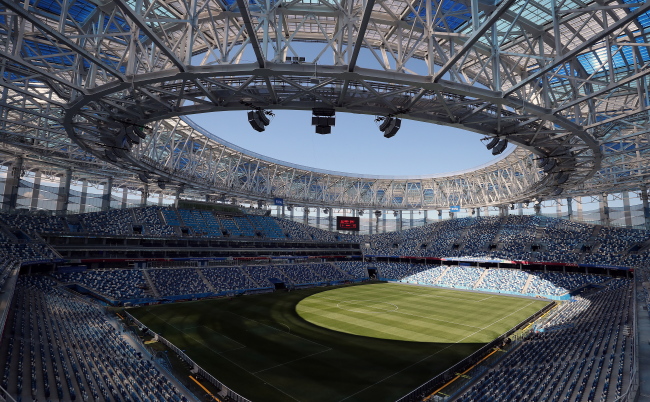 Nizhny Novgorod Stadium in Nizhny Novgorod, Russia, where South Korea will play their 2018 FIFA World Cup Group F match against Sweden. (Yonhap)