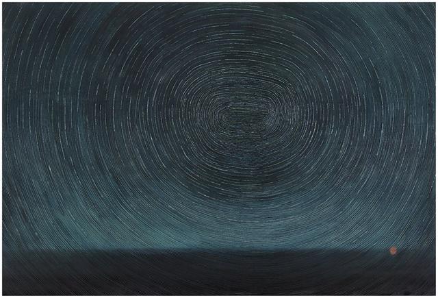 김덕용, 결 - 심현의 공간, 122×180cm, 나무에 자개, 혼합기법, 2018
[제공=소울아트스페이스]