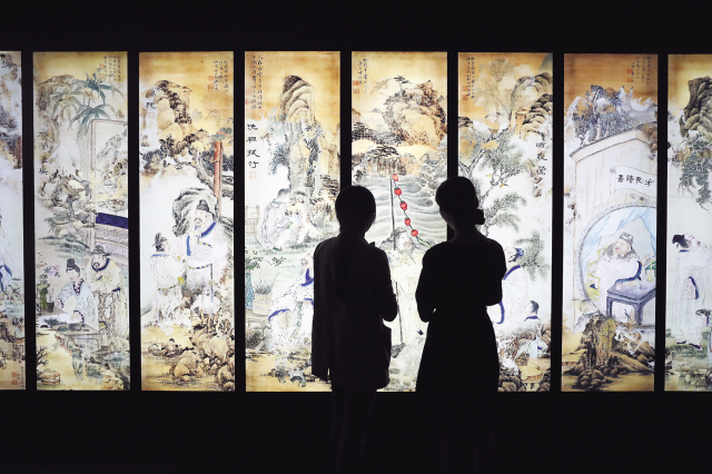 오원 장승업의 삼인문년 (三人問年: 세 사람이 나이를 묻다). [제공=간송미술문화재단]
