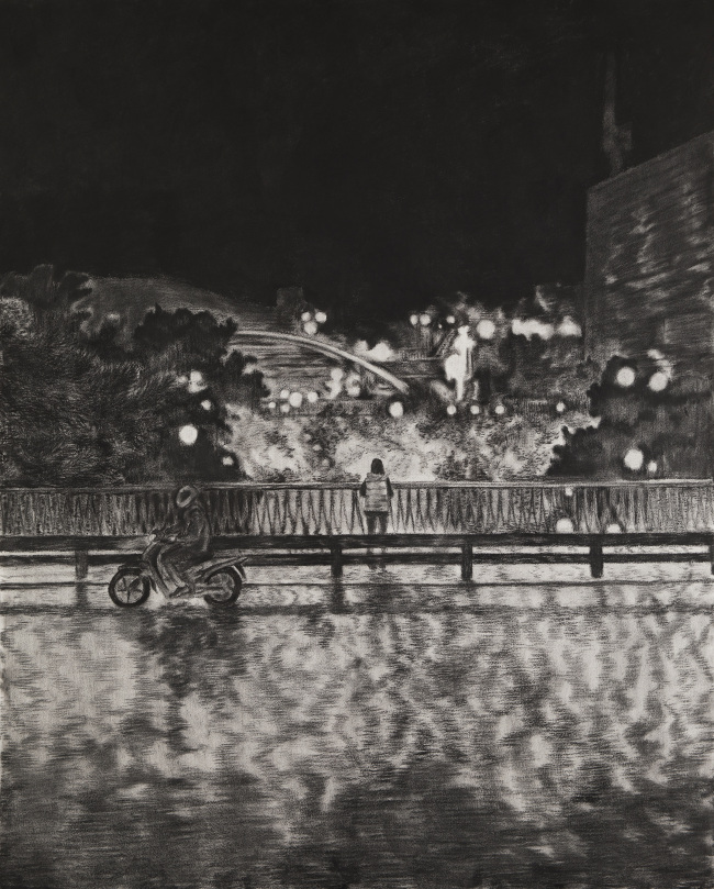 좌혜선 The Most Ordinary Stories 10, 2017-2018, charcoal on paper, 161x131cm.[사진제공=아라리오갤러리]