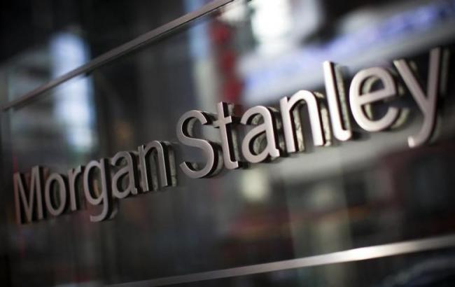 The corporate logo of financial firm Morgan Stanley is pictured on the company's world headquarters in the Manhattan borough of New York City. (Reuters)
