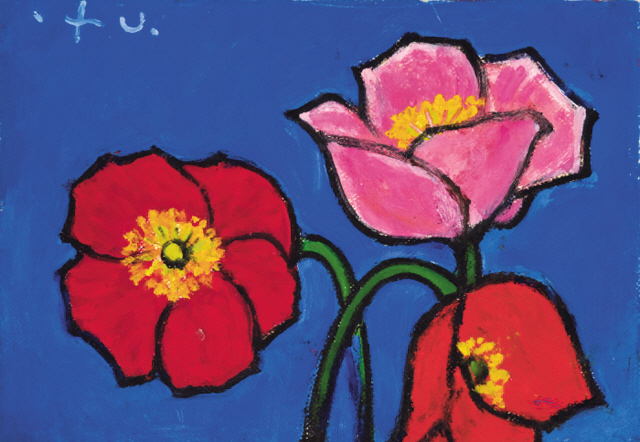백영수, 풍경, 캔버스에 유채, 19×24cm, 1993