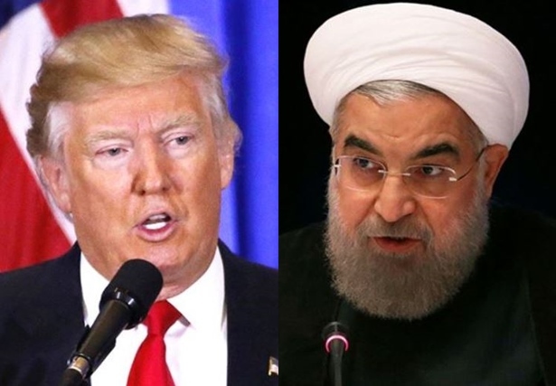 US President Donald Trump, left, and Iranian President Hassan Rouhani (Reuters)
