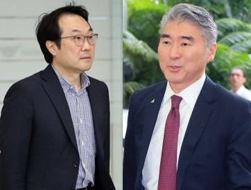Lee Do-hoon (left) and Sung Kim (Yonhap)