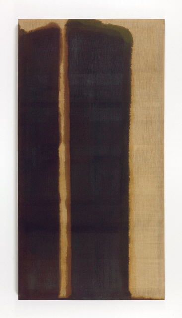 윤형근, 청다색 Umber-Blue, 1978, 마포에 유채, 270x141cm.
