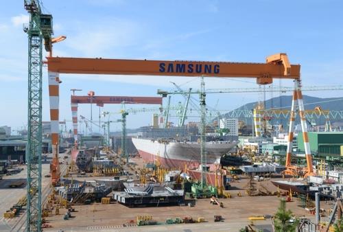 Samsung Heavy's shipyard in Geojedo, South Gyeongsang Province (Yonhap)
