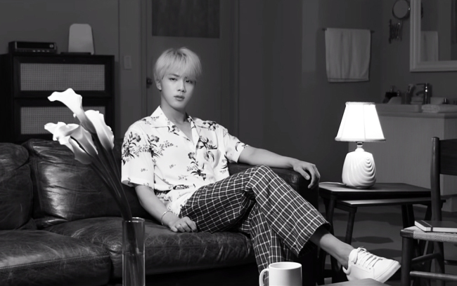 Jin leads the introudction of "Love Yourself: Answer" with "Epiphany. (Big Hit Entertainment)