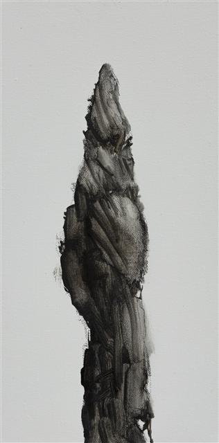임영주, 물렁뼈와 미끈액, 2017, 캔버스에 유화, 40×20cm. [제공=두산갤러리]