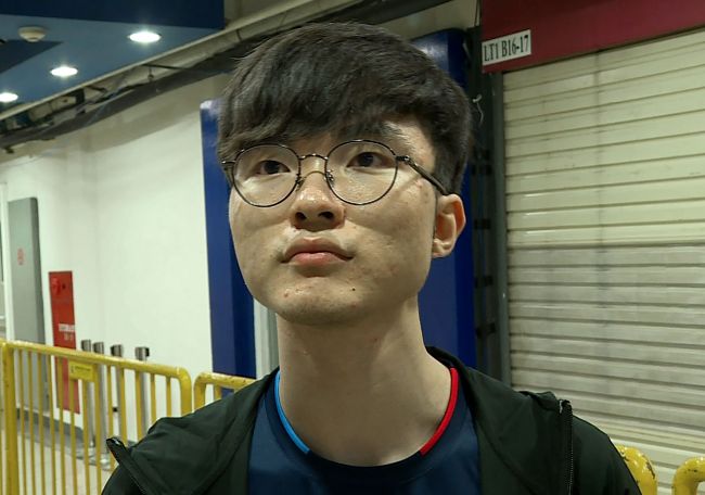 Faker, real-name Lee Sang-hyeok (AFP-Yonhap)