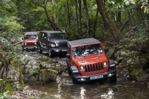 2018 Jeep Wrangler traverses rough terrain