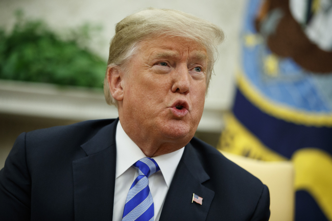 US President Donald Trump. Yonhap