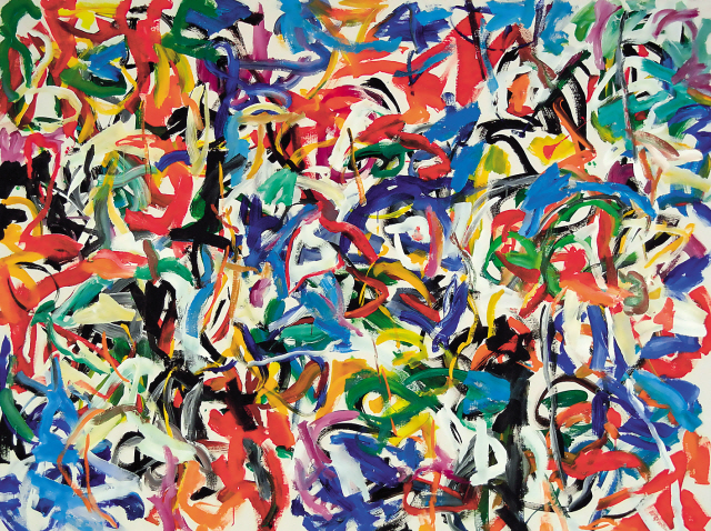 쟝-마리 해슬리, somersault, 205.7×274.3cm, Acrylic on canvas, 2016  [제공=슈페리어갤러리]
