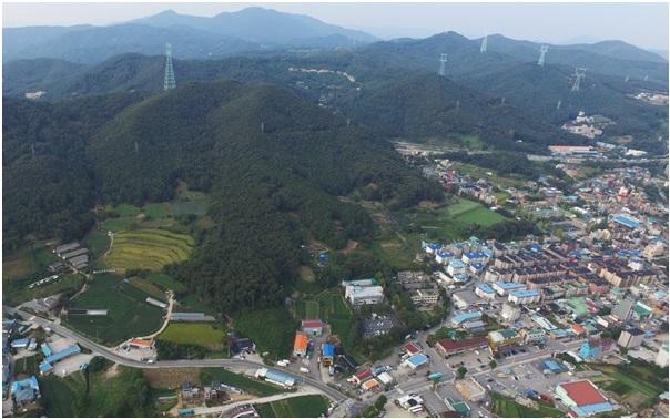 휴앤림 서해그랑블 사업예정지인 양지지역 전경