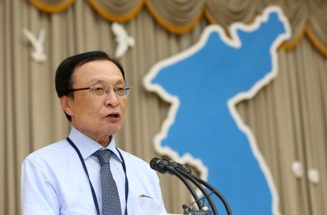 Lee Hae-chan, the chief of the ruling Democratic Party (Yonhap)
