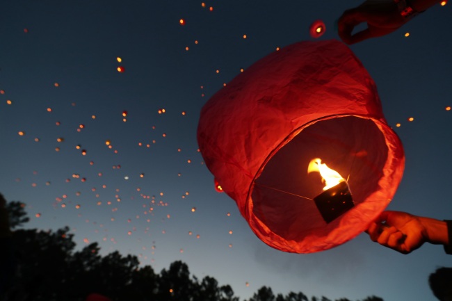 A picture from a lantern festival held in Daegu on May 19. (Yonhap)