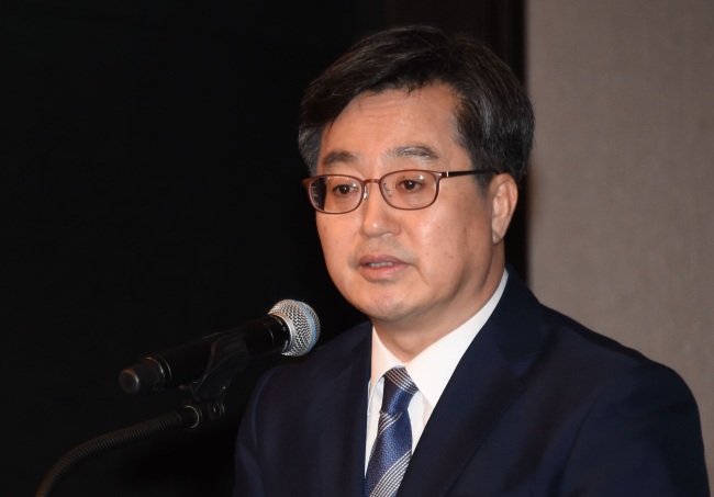 South Korea‘s finance minister Kim Dong-yeon (Yonhap)