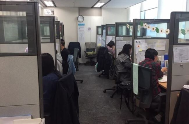 A view inside the office of a new taskforce set up by the South Korean government to tackle 'spycam porn' phenomenon in Seoul, South Korea, October 8, 2018 (Reuters)