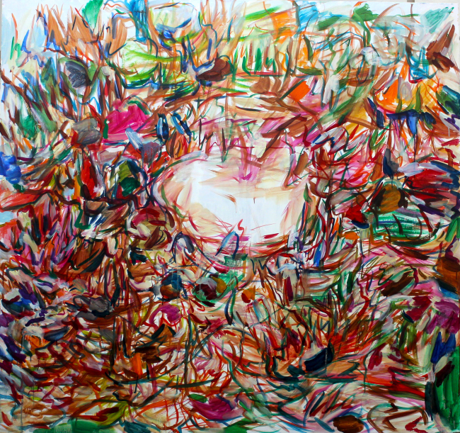 심우현, Magic Forest(비밀의 숲), 2018, oil on linen, 150x160cm.[사진제공=리안갤러리]