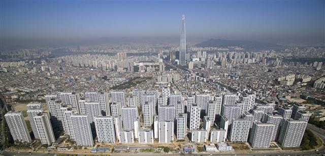 공사 막바지에 다다른 송파구 헬리오시티 모습. [제공=HDC현대산업개발]