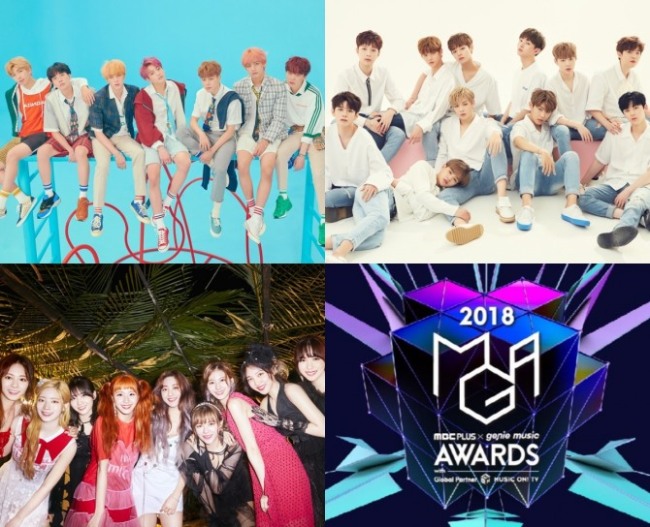 (BIg Hit Entertainment, JYP Entertainemnt, MGA, Swing Entertainment)