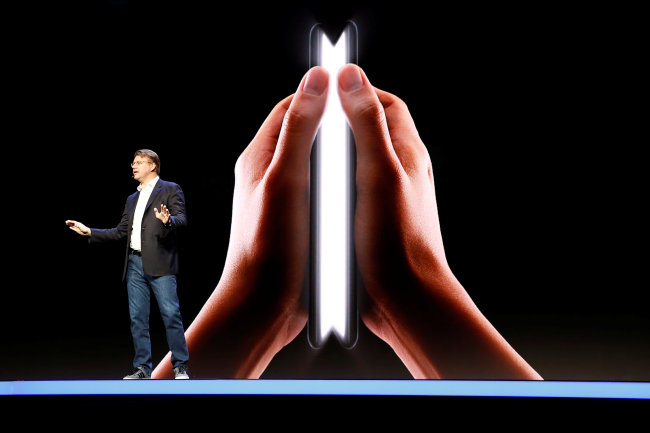 Justin Denison, senior vice president of product strategy and marketing for Samsung Electronics America Inc., speaks during the Samsung Developer Conference (Yonhap)