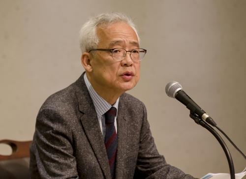 NTK CEO Kim Cheol-ho speaks during a press meeting in Seoul on Nov. 8, 2018 (NTK via Yonhap)