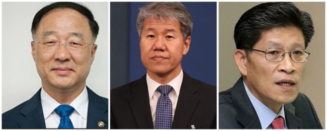 (From left) Hong Nam-ki, Kim Soo-hyun, and Noh Hyeong-ouk.