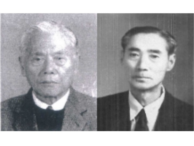Independence fighters Min Chun-gi (left) and Kim San-hae (Ministry of Patriots and Veterans Affairs via Yonhap)
