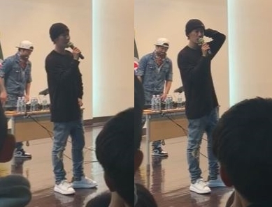 18일 오후 "제 3회 전국 청소년 자원 봉사 대회"에 참석한 산이 (사진=독자 제공)