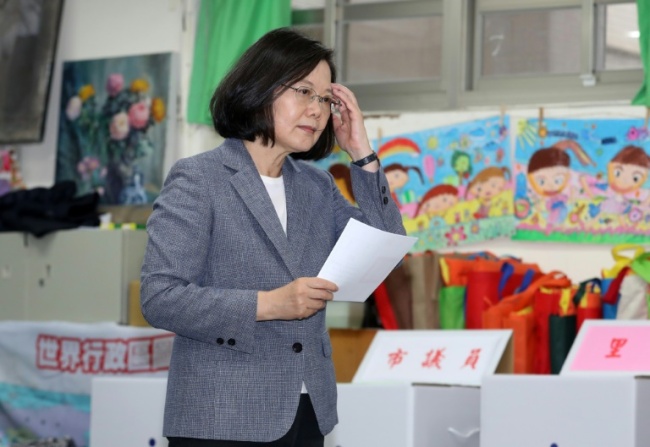 Taiwan's President Tsai Ing-wen Tsai and her Democratic Progressive Party have faced a mounting backlash over domestic reforms as well as concerns about deteriorating ties with China (AFP)