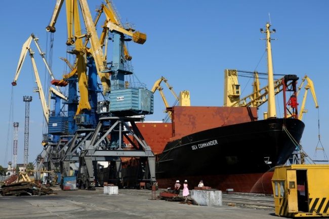Russia has stepped up controls on Ukrainian commercial ships, causing costly delays for freight and port companies (AFP)