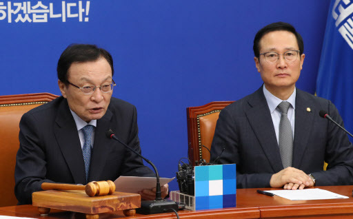 더불어민주당 이해찬 대표가 28일 오전 국회에서 열린 최고위원회의에서 발언하고 있다. (사진=연합뉴스)