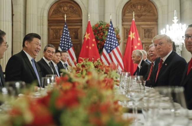 President Donald Trump meets with China's President Xi Jinping during their bilateral meeting at the G20 Summit, Saturday, Dec. 1, 2018 in Buenos Aires, Argentina. (AP)