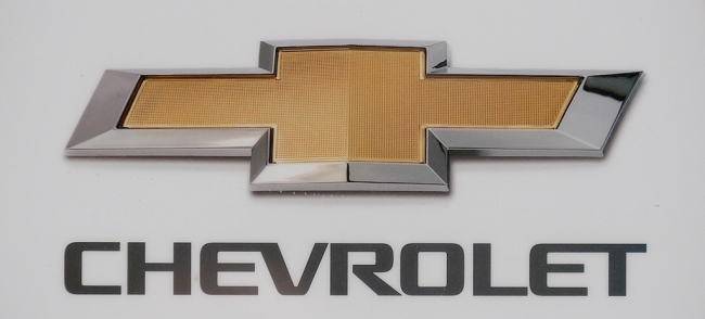 The Chevrolet logo used on cars made by GM Korea (Yonhap)