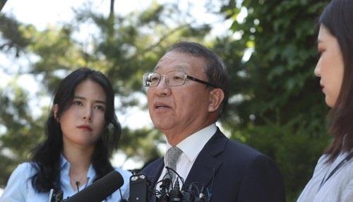양승태 전 대법원장이 지난 6월 사법행정권 남용과 재판거래 의혹에 대해 기자회견하는 모습. [연합뉴스]