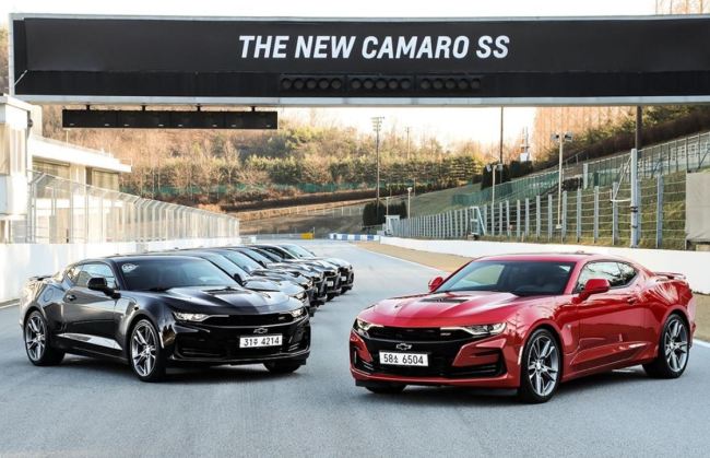 The New Camaro SS sports car (Yonhap)