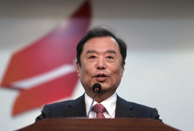 Liberty Korea Party's interim chief Kim Byung-joon. Yonhap