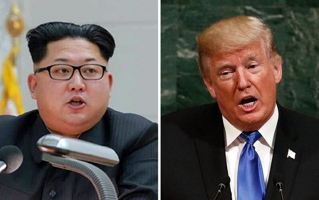 North Korean leader Kim Jong-un (left) and US President Donald Trump (right). (Yonhap)