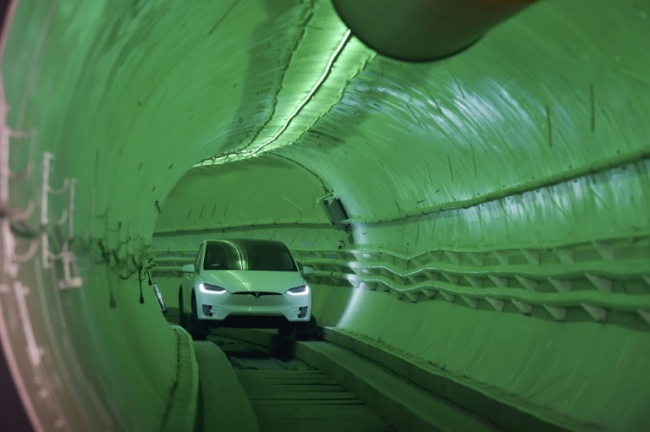 The idea for the tunnel project came to Elon Musk when he was fuming at the wheel of his car, trapped in traffic jams between his Bel Air villa and the SpaceX offices (AFP)