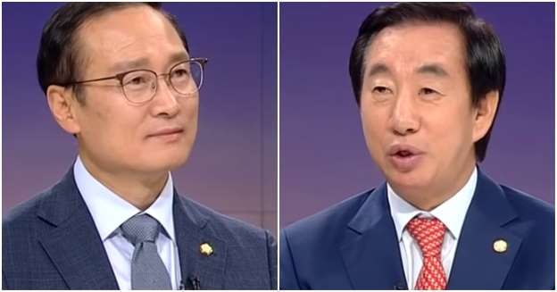홍영표 더불어민주당 원내대표, 김성태 자유한국당 원내대표 (사진=연합뉴스)