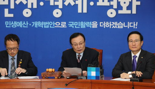 더불어민주당 이해찬 대표가 24일 오전 국회에서 열린 최고위원회의에서 발언하고 있다. (사진=연합뉴스)