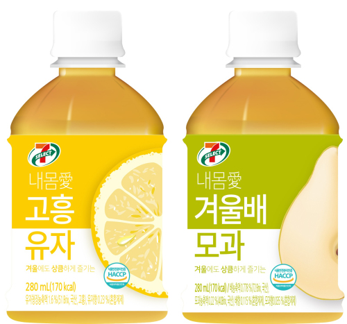 세븐셀렉트 고흥유자, 세븐셀렉트 겨울배모과[사진제공=세븐일레븐]