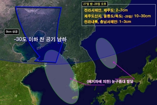 　서울 내일 체감온도 -20도… ‘세밑  한파’ 온다