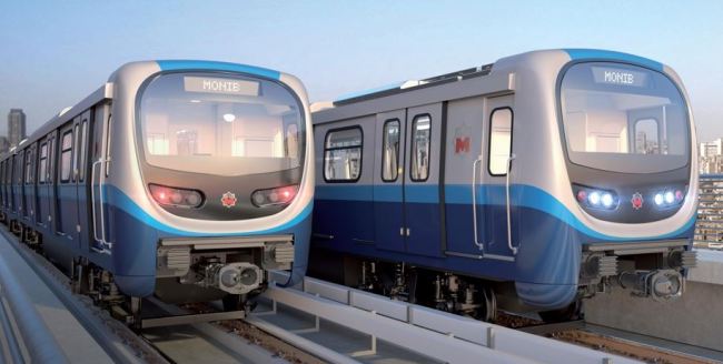 This virtual image provided by Hyundai Rotem shows the subway cars that the company will build for Egypt's National Authority for Tunnels by 2021. (Yonhap)