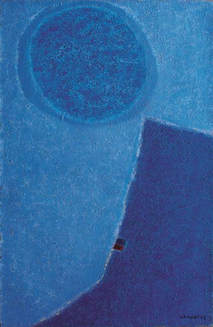 김환기, 월광, 1959 년, 캔버스에 유채, 60×92cm [사진제공=롯데갤러리]