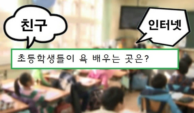 초등학생 자녀들이 욕 배우는 곳은?…친구·인터넷
